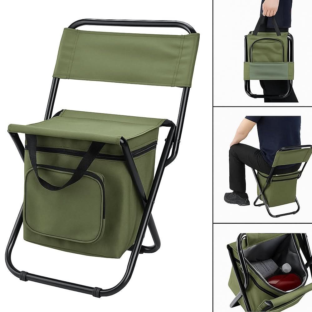 BowLift | Folding chair with integrated cooler bag for outdoor adventures