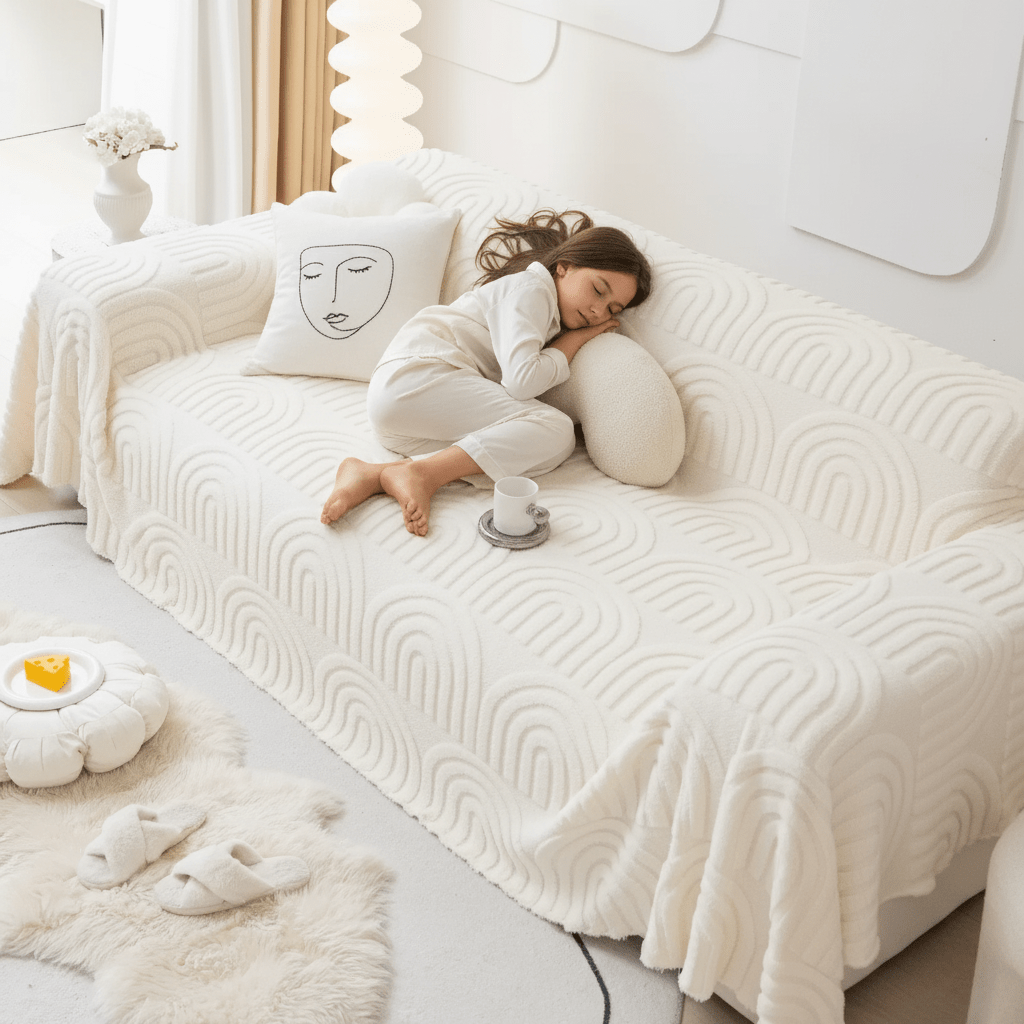 BowLift | Thick quilted sofa cover for secure fit