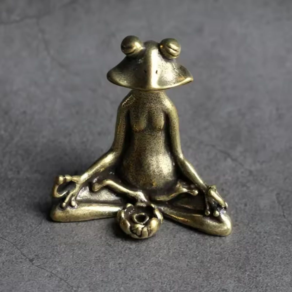 BowLift | Calm Lotus Frog Miniature Figurine