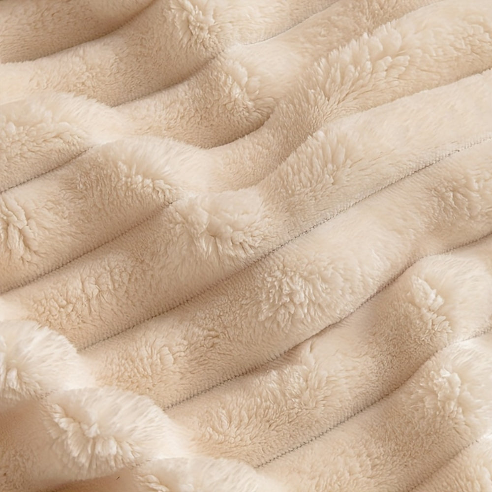 BowLift | Plush Striped Warm Sofa Cover