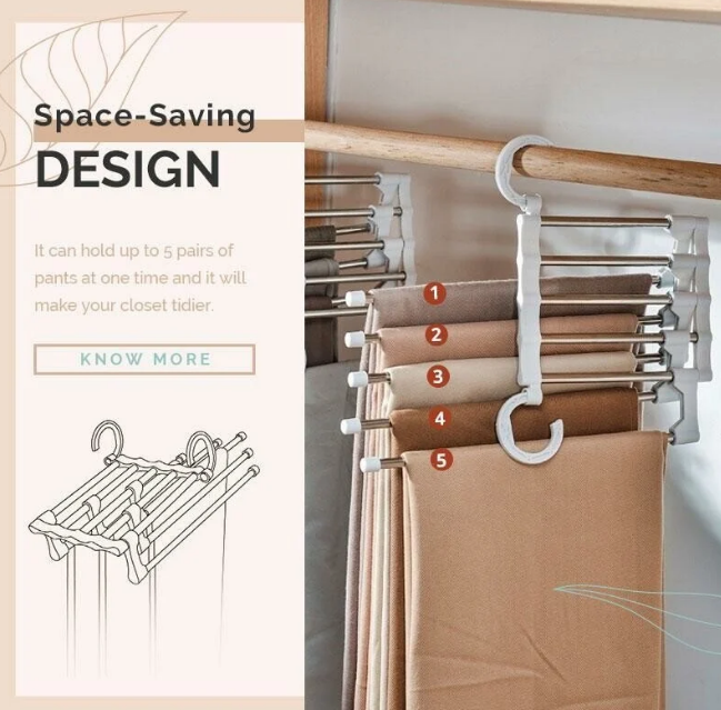 BowLift | HangMaster™ Effortless Pants Organizer