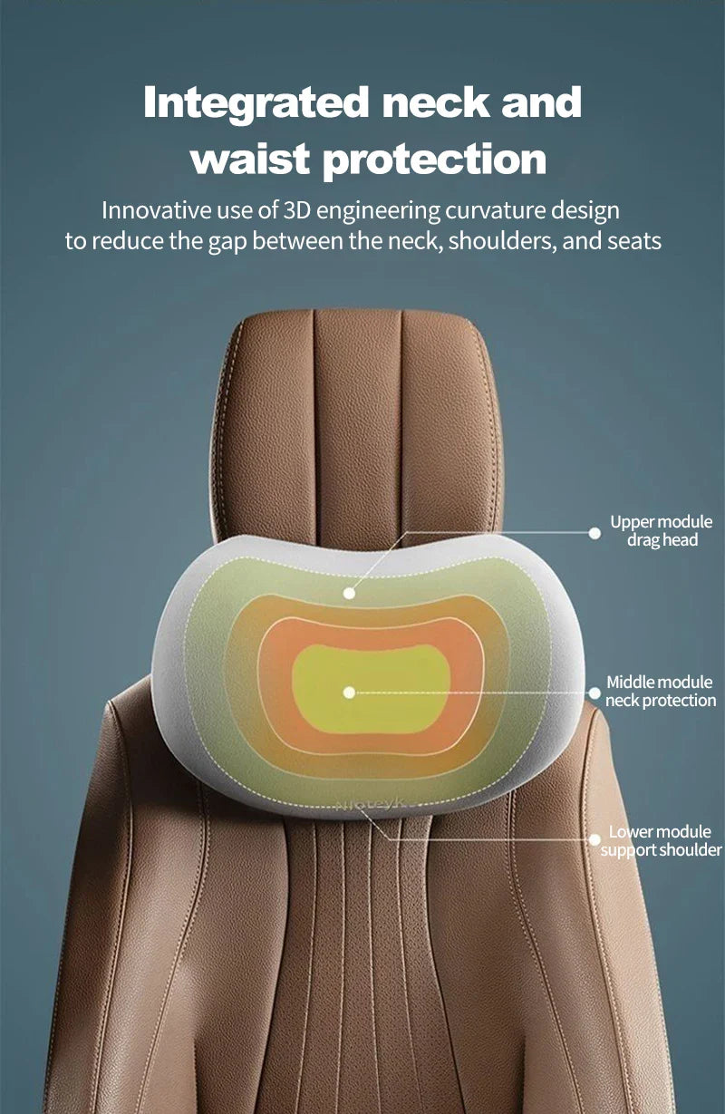 BowLift | Car Lumbar Support Back Cushion and Neck Pillow