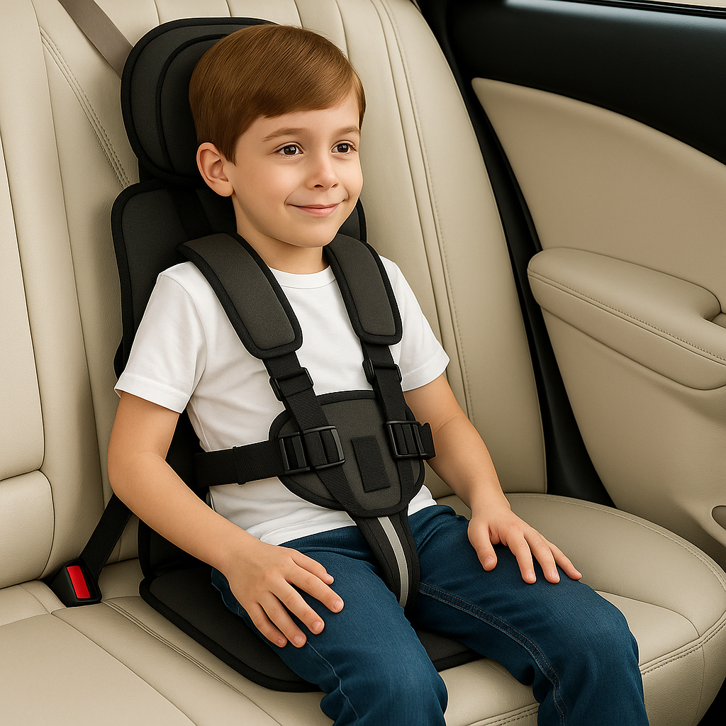 BowLift | Travel Car Seat Portable Toddler Booster Safety Compact Harness Foldable