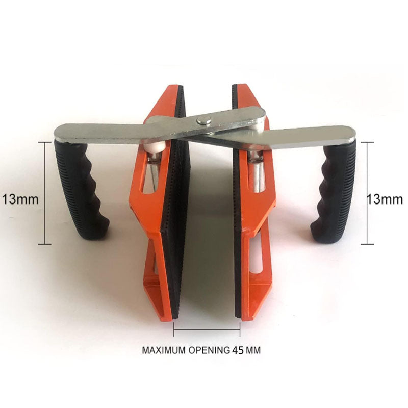 BowLift | 2 pack Double Handed Stone Carrying Clamps 1.97 inch (50mm)  with Slip-proof Rubber Pads Granite Lifting Tools