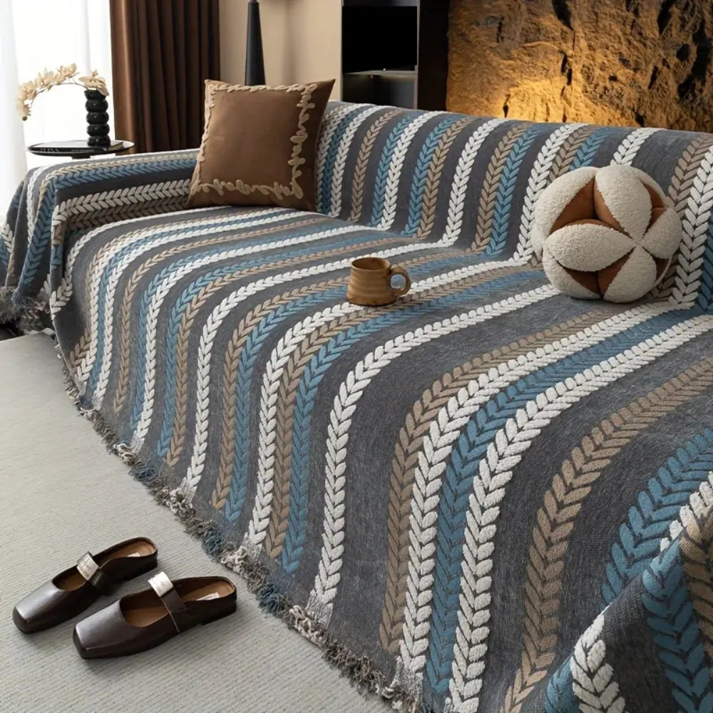 BowLift | Cascade Stripe Sofa Cover