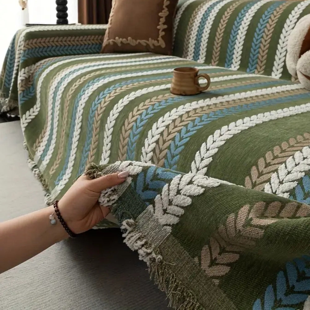 BowLift | Cascade Stripe Sofa Cover