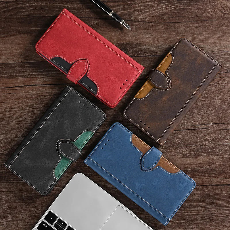 BowLift | Wallet Magnetic Flip Leather Case for iPhone
