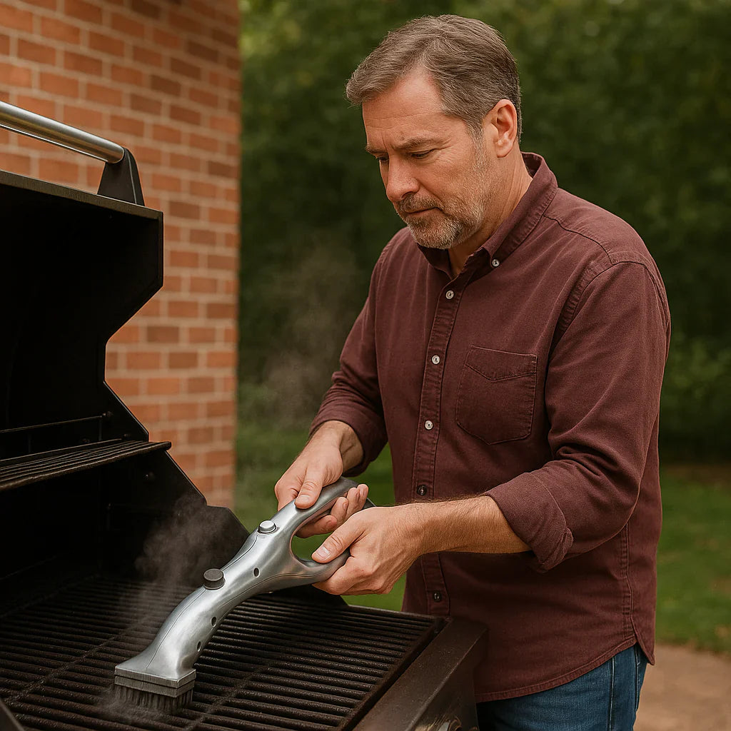 BowLift | BBQ Steam Cleaning Brush | Ergonomic, Dishwasher Safe & Chemical-Free for Effortless Grill Cleaning