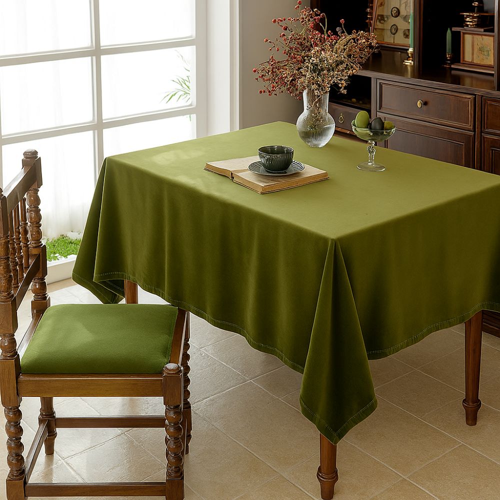 BowLift | Château Olive Velvet Tablecloth