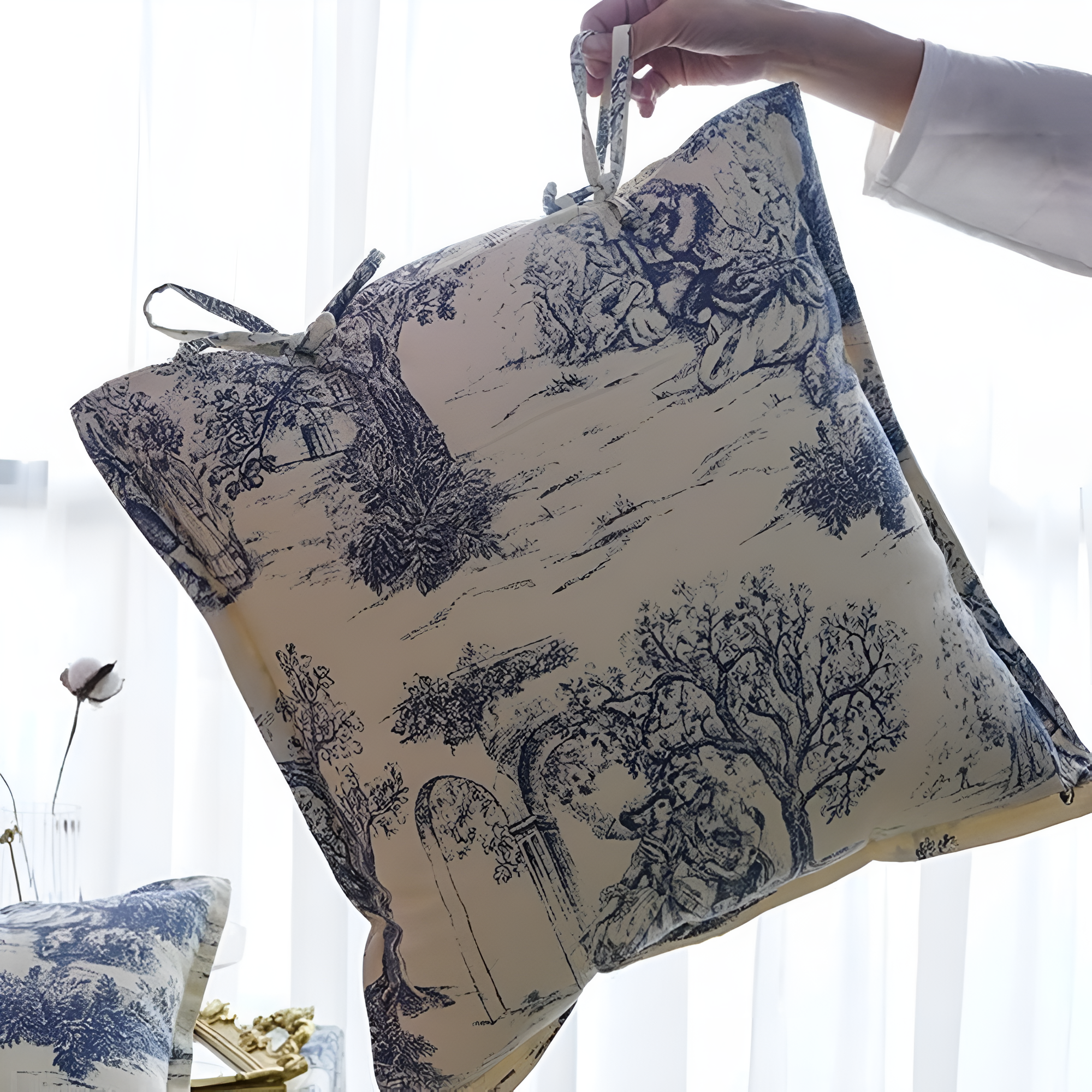 BowLift | Chateau Vintage Print Cushion Cover