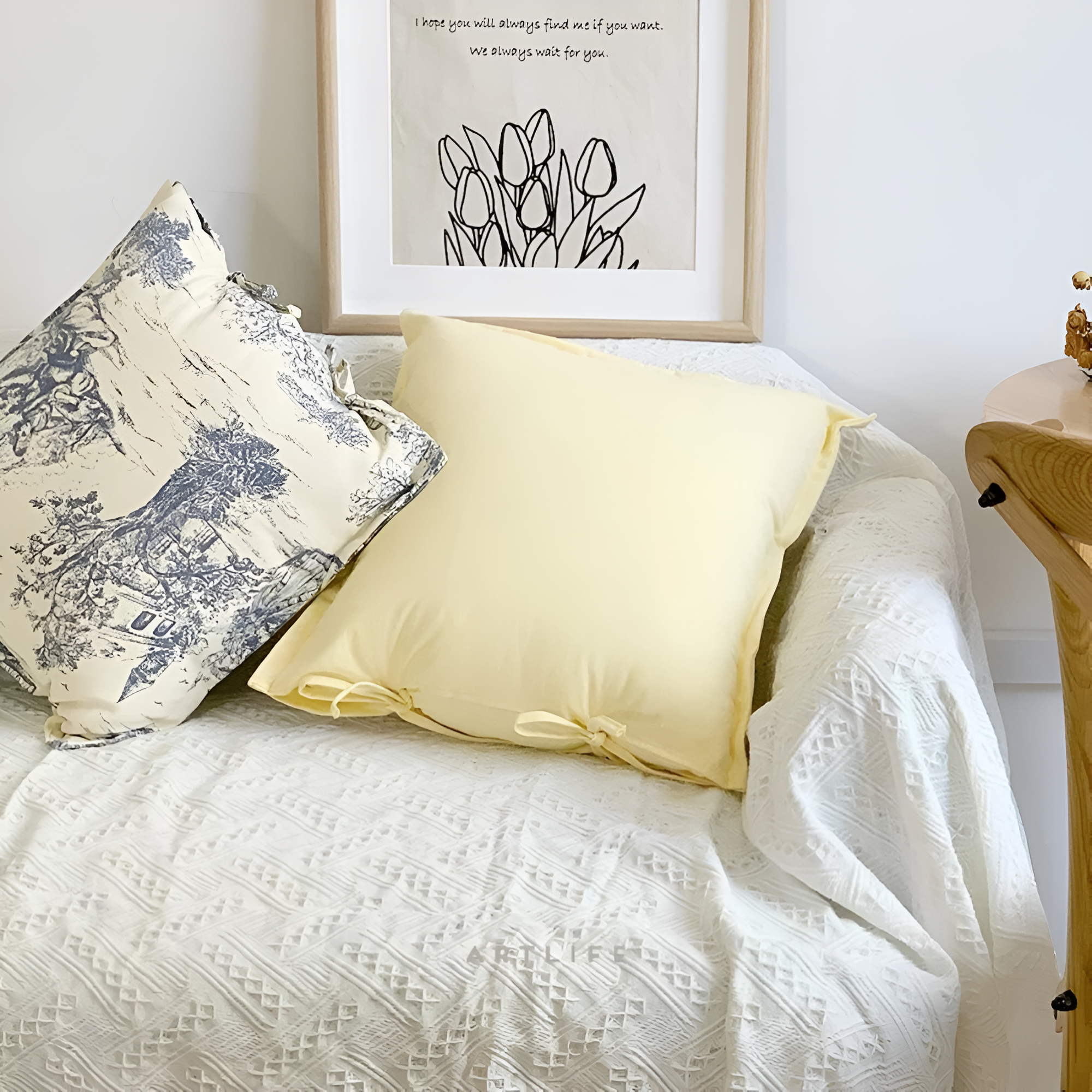 BowLift | Chateau Vintage Print Cushion Cover