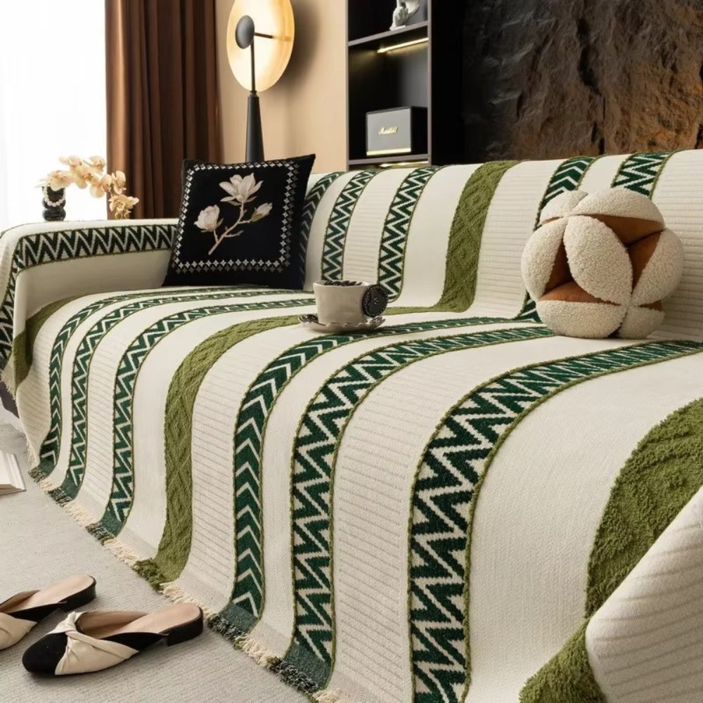 BowLift | Chevron Pattern Chenille Sofa Cover
