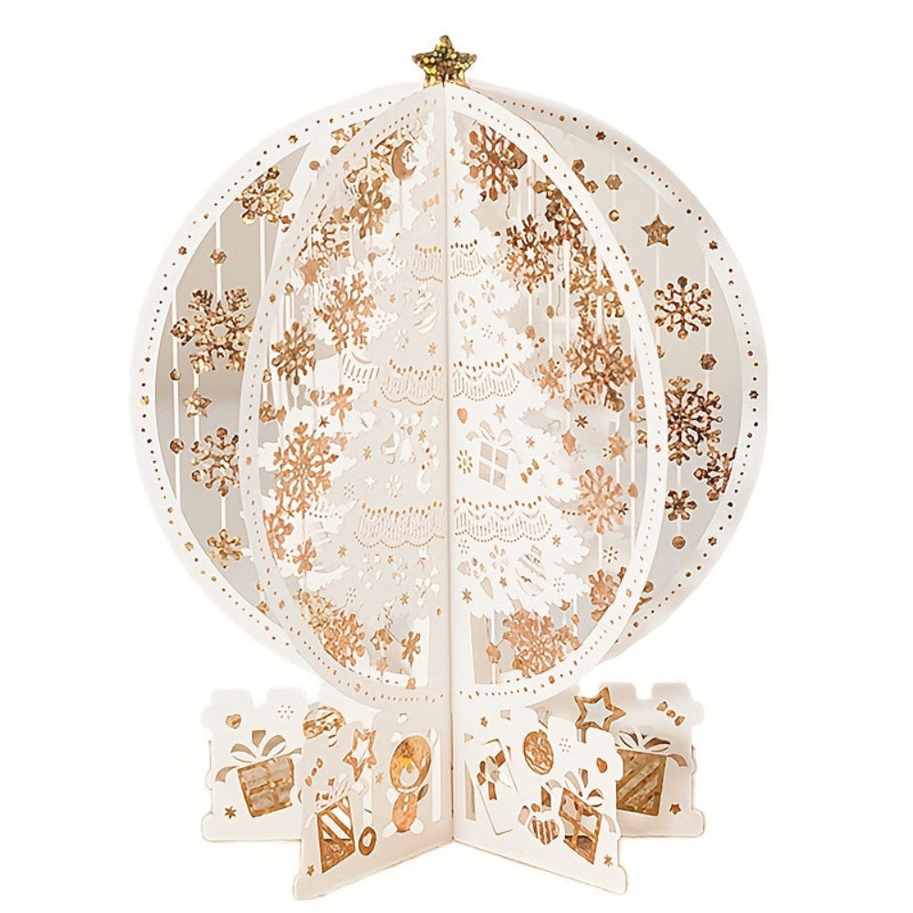 BowLift | Christmas Cards 3D Pop Up Laser Cut Tree Ornament Display