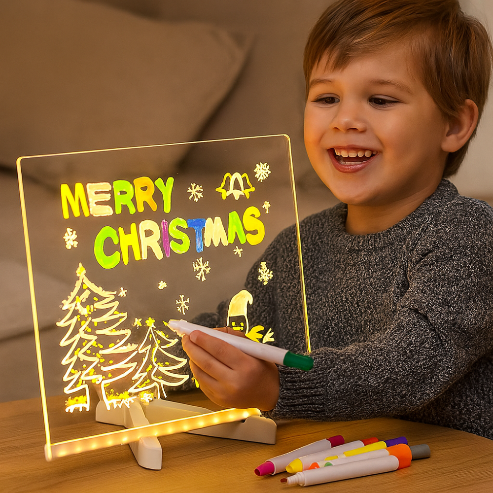 BowLift | Christmas Ornament Kids LED Drawing Board Creative Art Toy