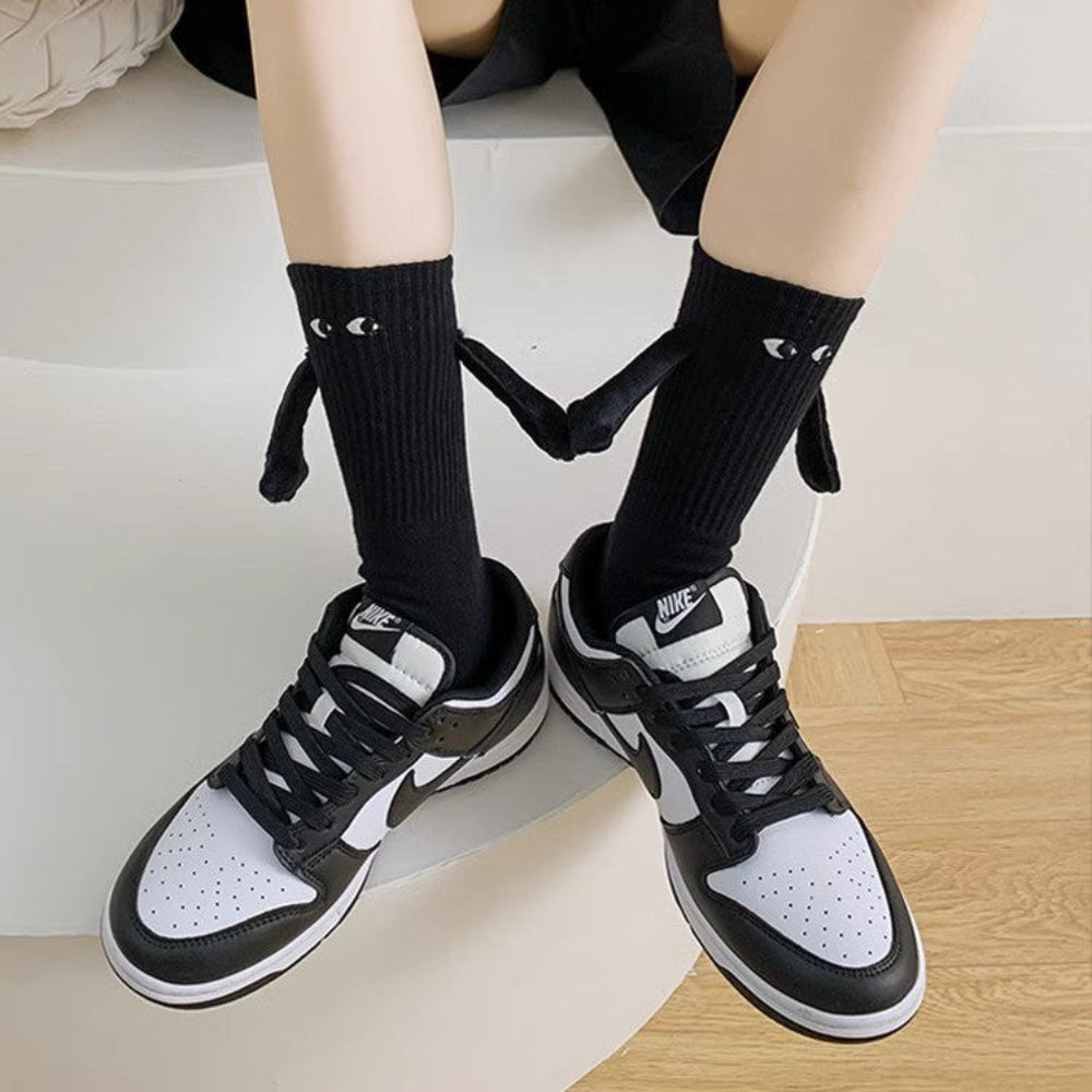 BowLift | Christmas Stockings Funny Socks Couple Hand-Holding Cozy Gift