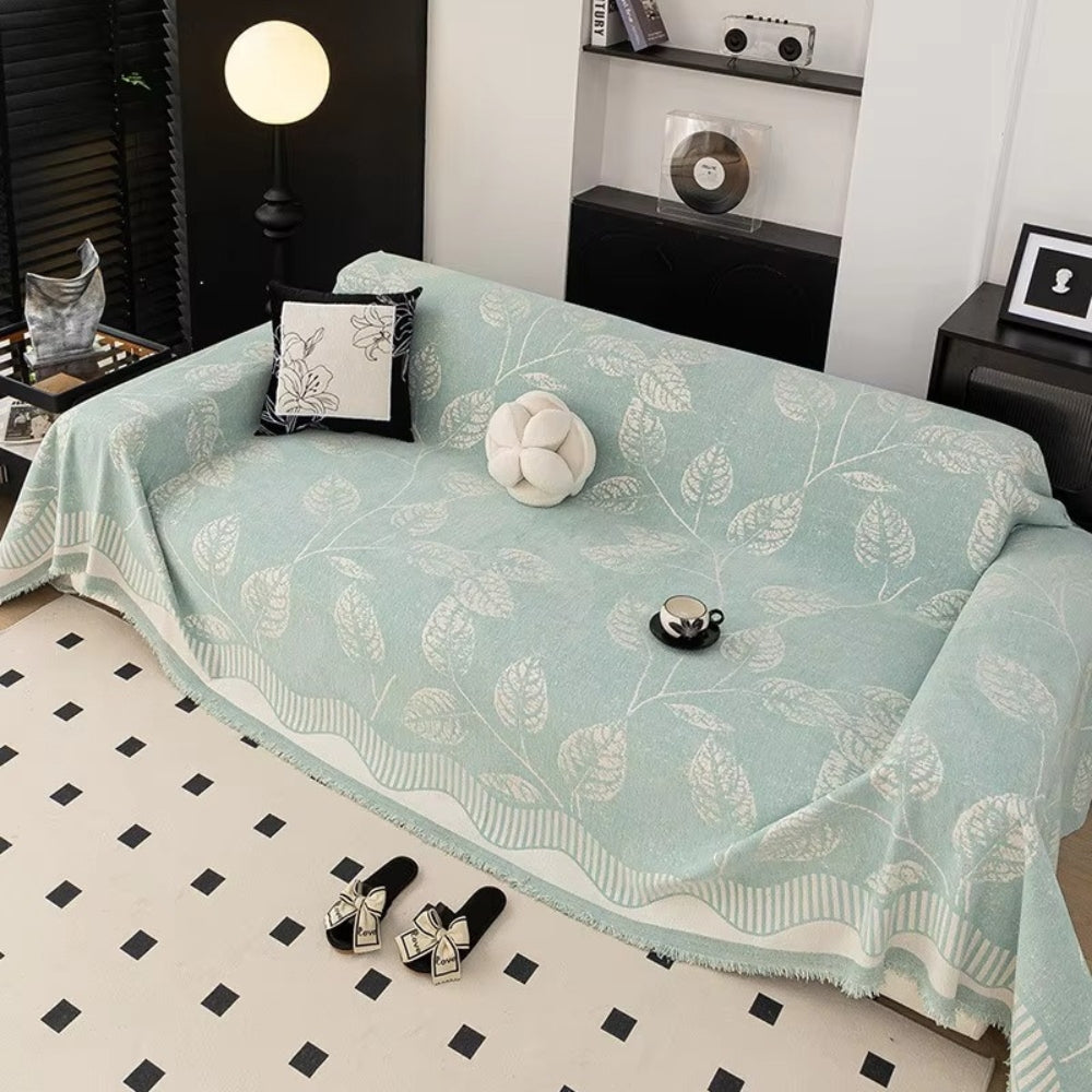 BowLift | Classic Chenille Leaf Sofa Cover