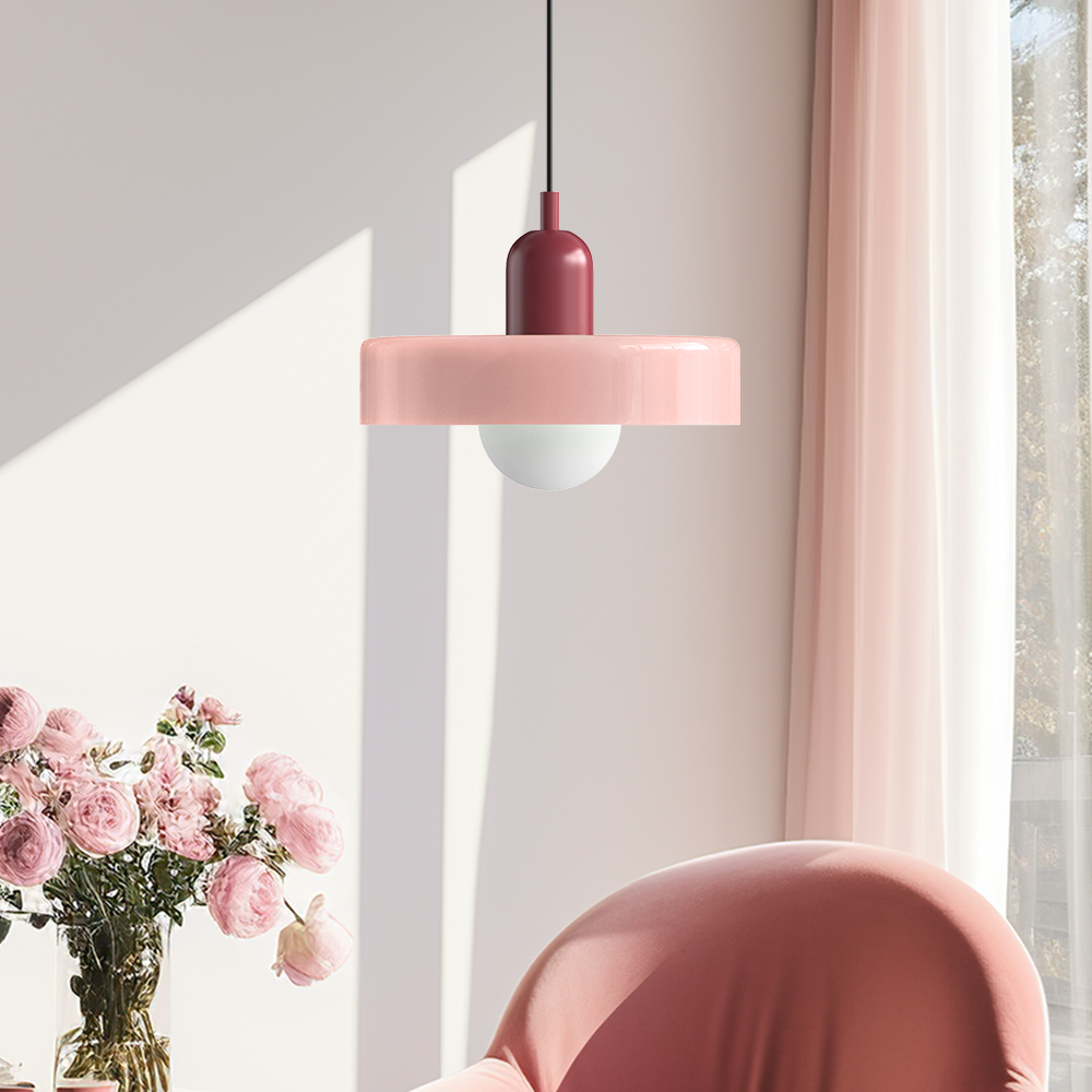 BowLift | Bauhaus Inspired Colourful Glass Pendant Light