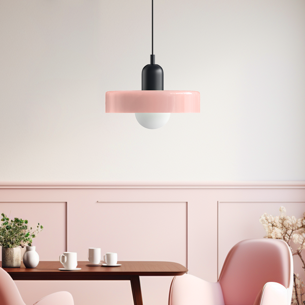 BowLift | Bauhaus Inspired Colourful Glass Pendant Light