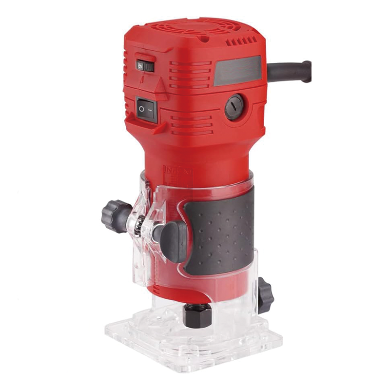 BowLift | Wood Router, 650W 110V 32000 RPM Hand Trim Router, 6 Variable Speeds, Edge Guide, Roller Guide and Portable Tool Box