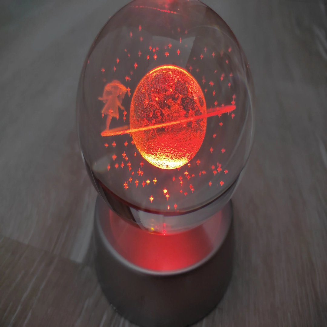 BowLift | Dreamy Galaxy 3D Planets Lighted Glass Sphere