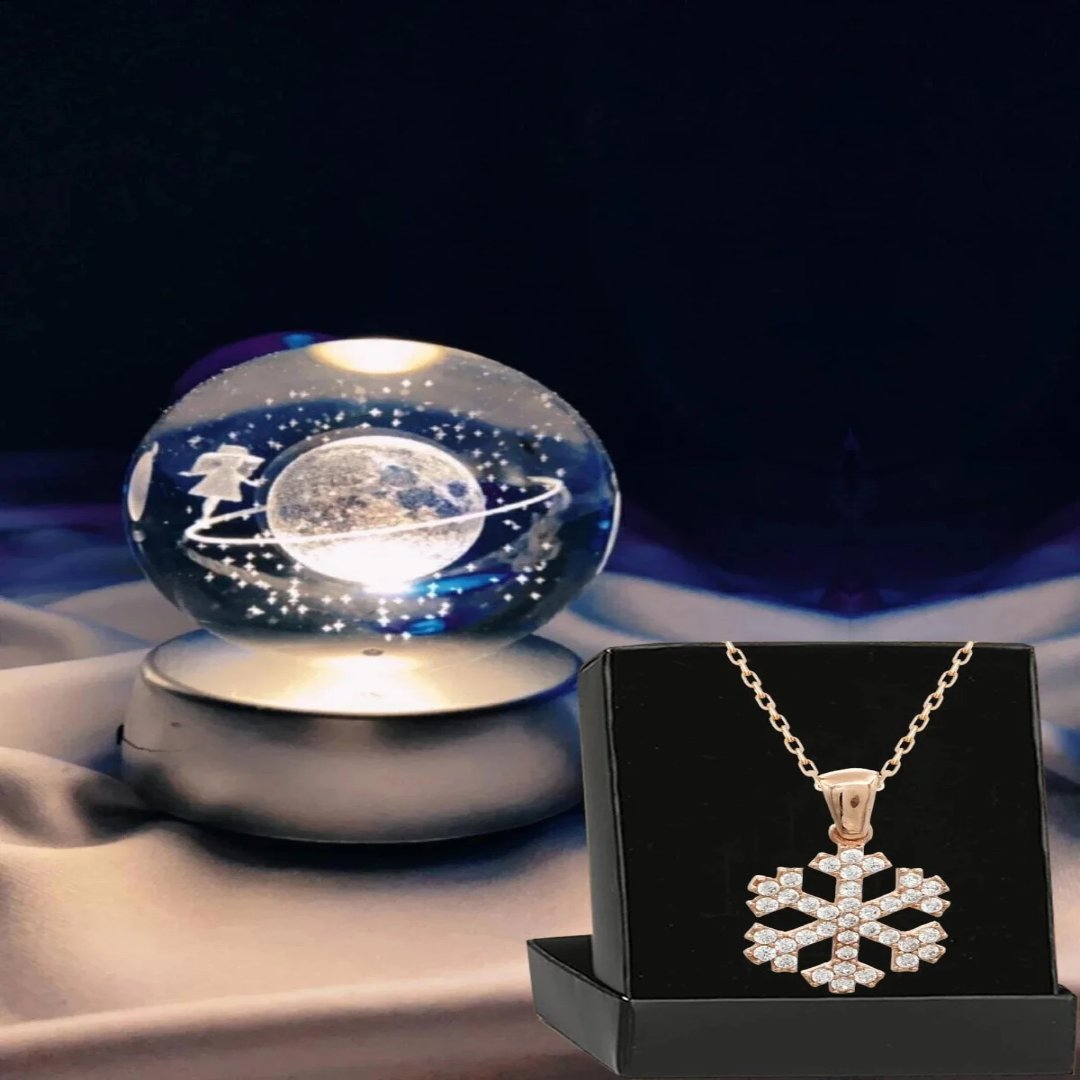 BowLift | Dreamy Galaxy 3D Planets Lighted Glass Sphere