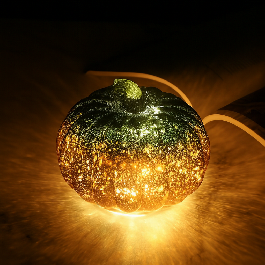 BowLift | Halloween Decorations Glass Pumpkin LED Lights Set