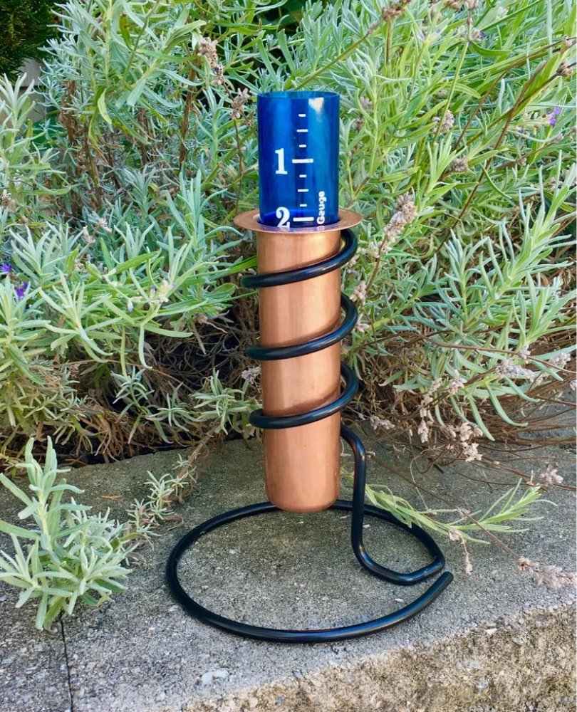 BowLift | Copper Rain Gauge | Durable, Floating Design for Home Garden & Lawn Water Measurement