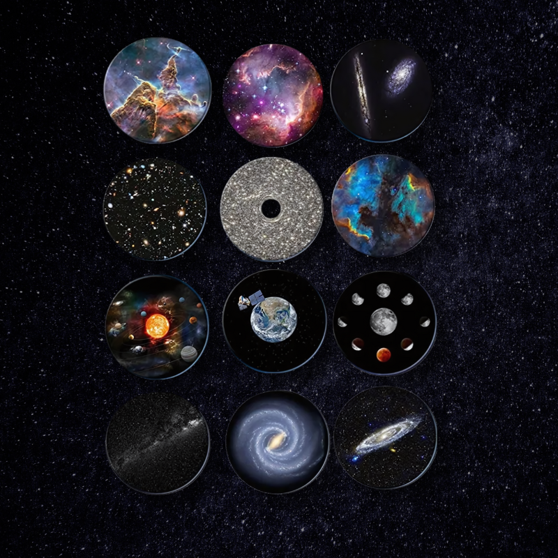 BowLift | CosmoView 4K Galaxy Projector – Rotating Star Sky Projector with 12 Cosmic Scenes