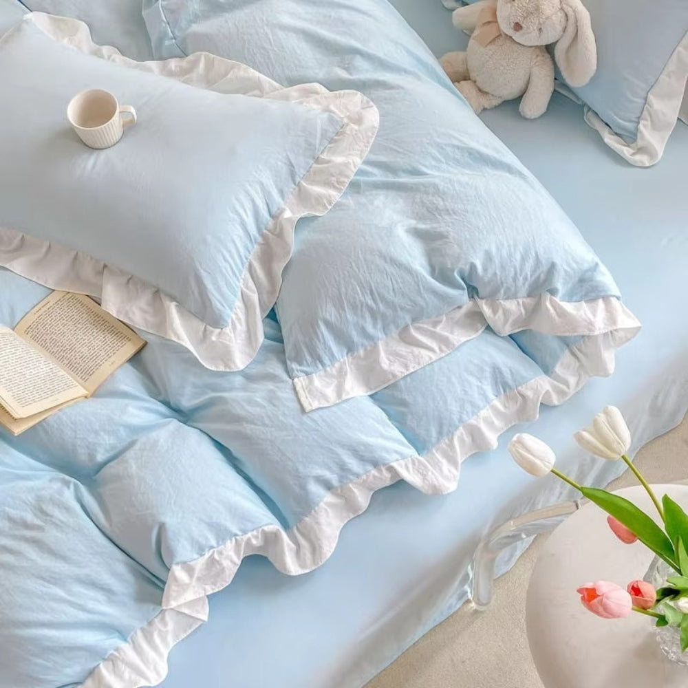 BowLift | Cottagecore Ruffle Cotton | 4pcs Bedding Set