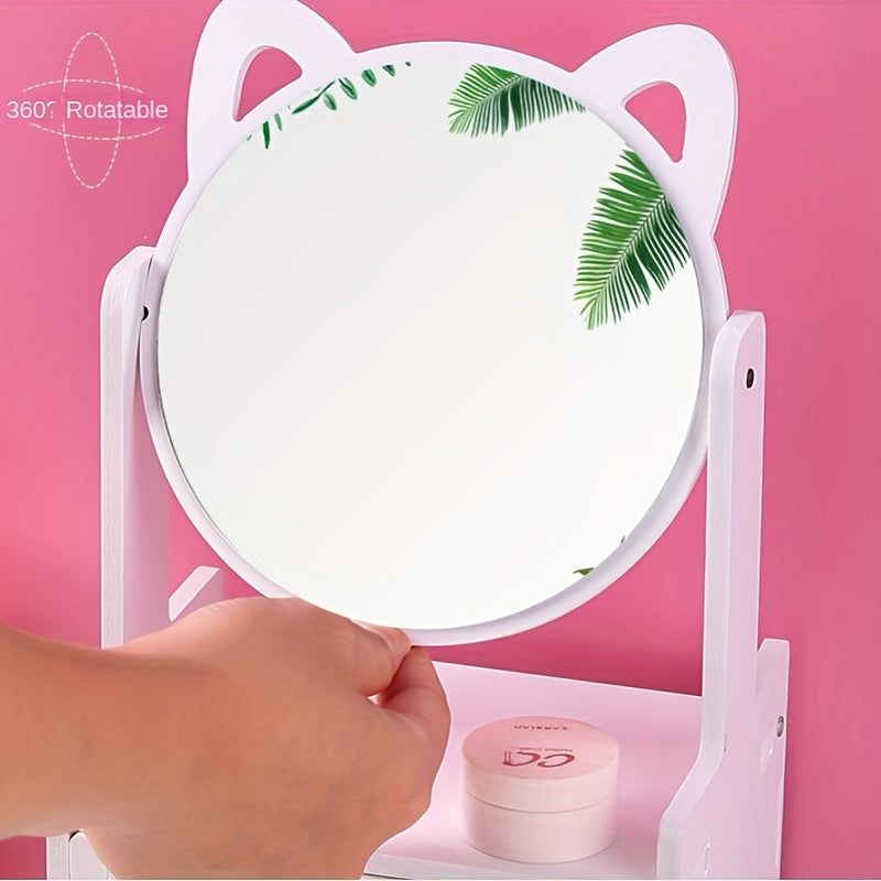 BowLift | MeowGlow - Cat Ear Makeup Mirror with Storage