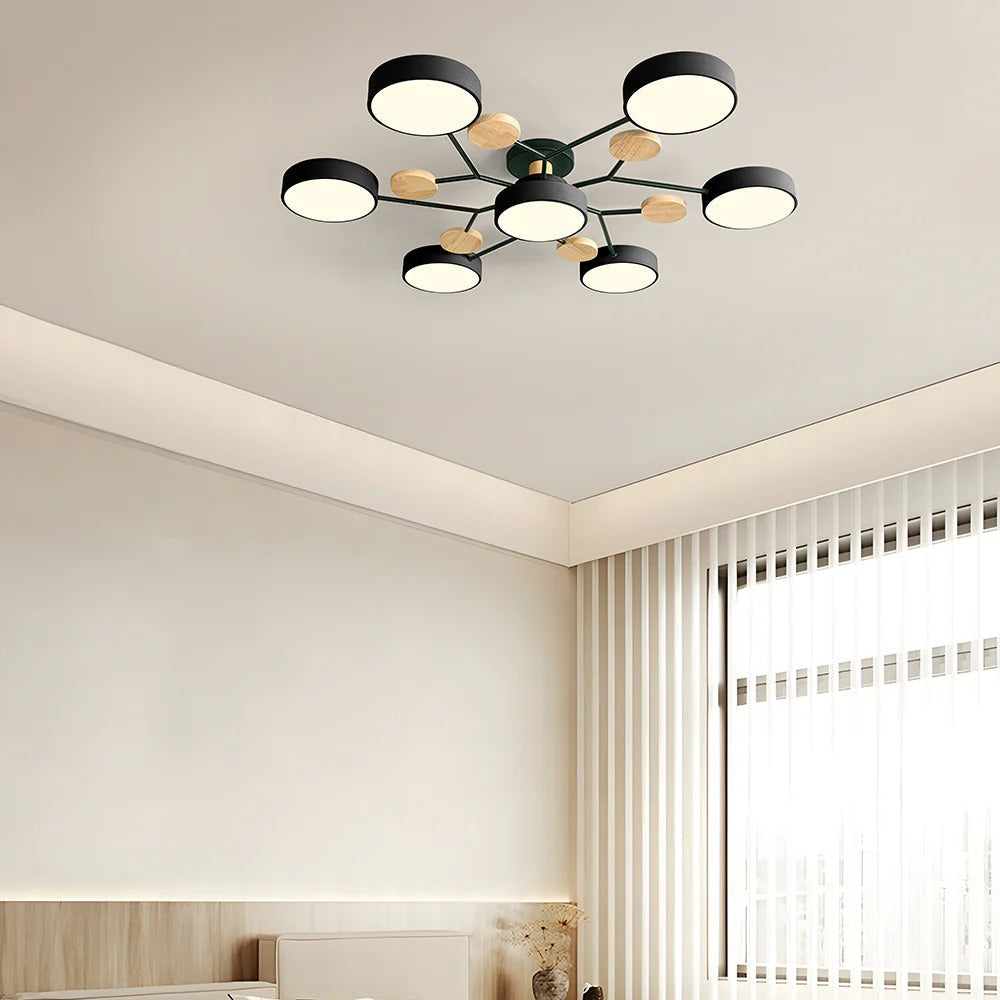 BowLift | Contemporary Round Iron LED Chandelier | Energy-Efficient. Stylish Lighting for Living Rooms. Dining Areas & Entryways