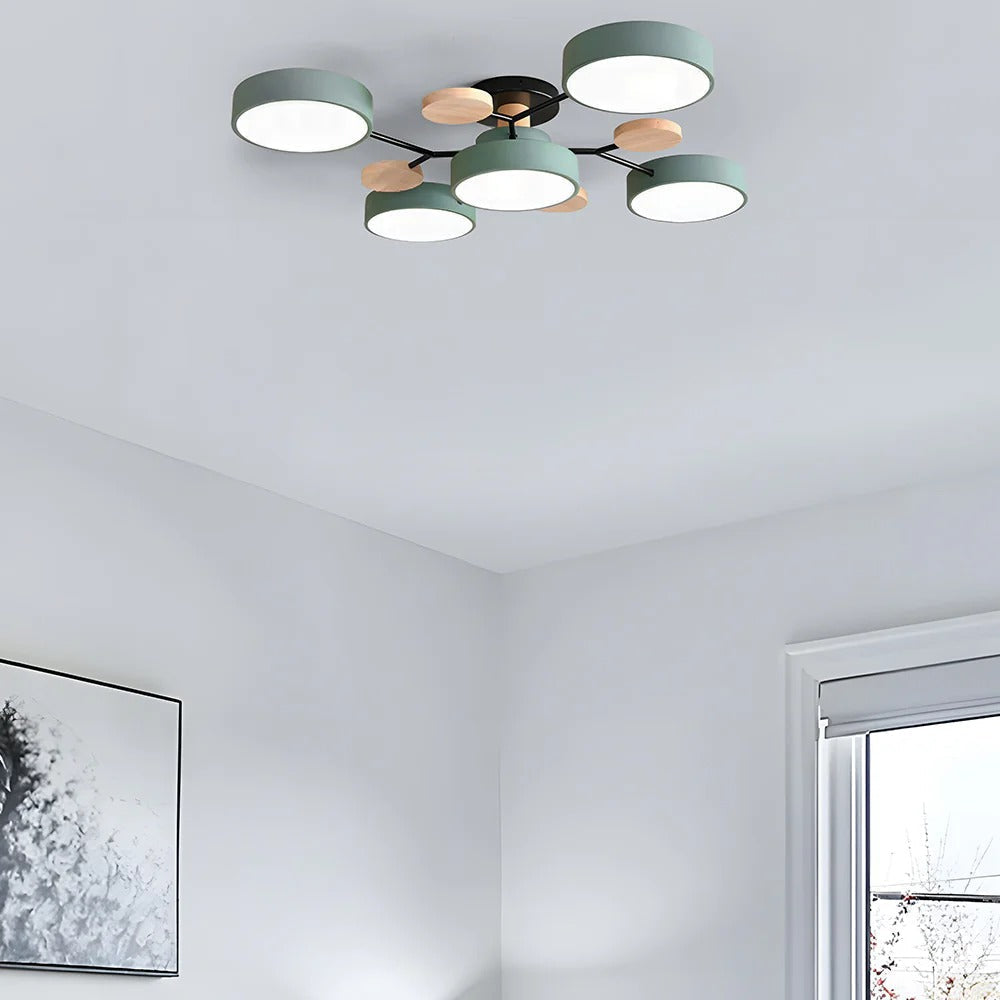 BowLift | Contemporary Round Iron LED Chandelier | Energy-Efficient. Stylish Lighting for Living Rooms. Dining Areas & Entryways