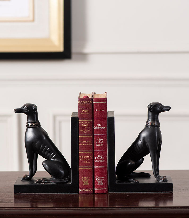 BowLift | Guard Dog Bookend Set - Black