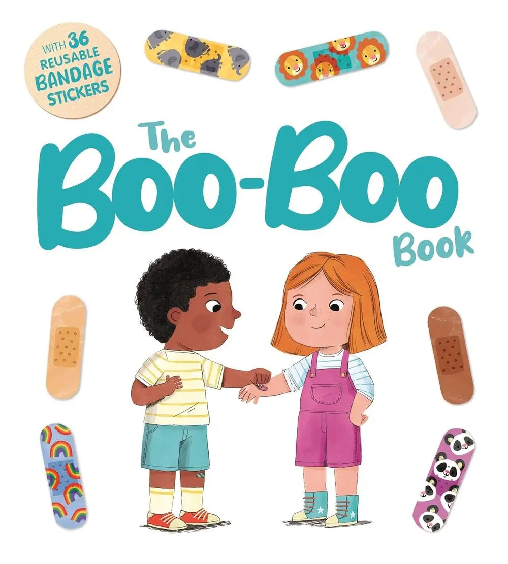 BowLift | The "Ouch Book" – Interactive Picture Book with 36 Reusable Band-Aid Stickers