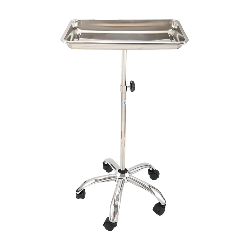 BowLift | Mayo Instrument Stand, Mobile Medical Doctor Tattoo Spa Salon Service Instrument Procedure Trays with Mobile 5 Caster Base