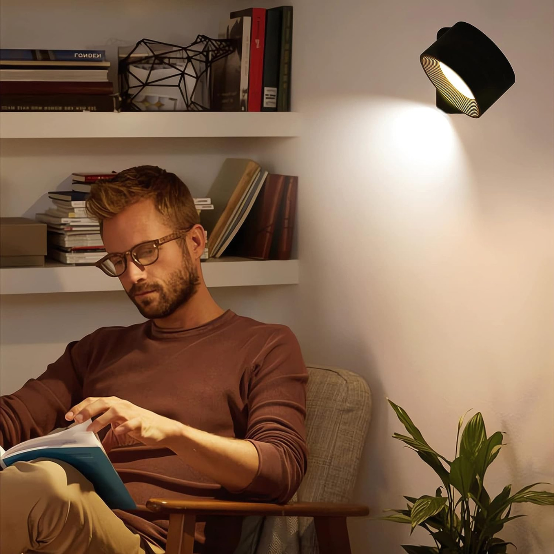 BowLift | FlexiLamp – Cordless rechargeable 360° wall lamp