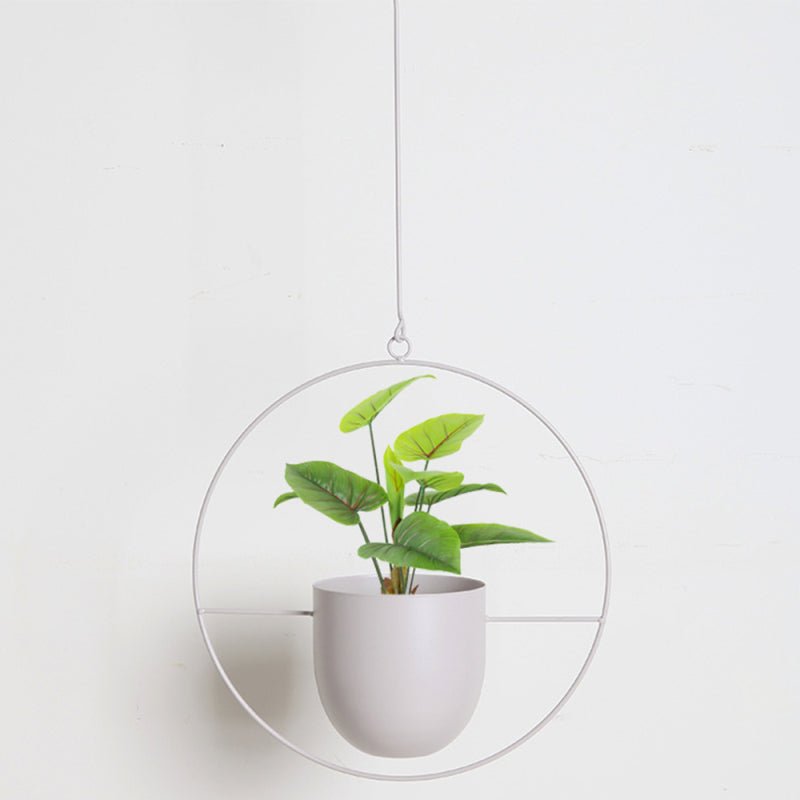 BowLift | DecoBloom Hanging Planter – Elegant Indoor & Outdoor Metal Plant Pot with Chain