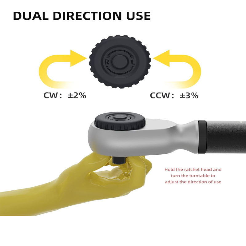BowLift | 1/2 Inch Drive Digital Torque Wrench 17-340n.m Torque Range Acc to ±2% with LED Buzzer
