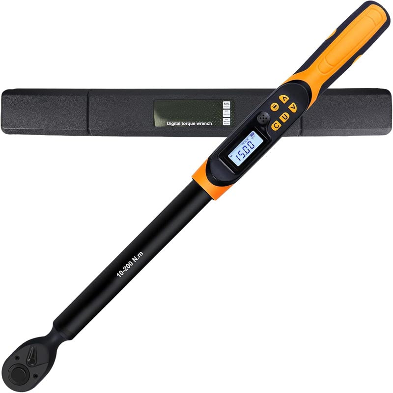 BowLift | 1/2 Drive Digital Torque Wrench 14.8-147.5 ft-lbs(20-200Nm) with Buzzer&LED Indicator Accuracy ±2%