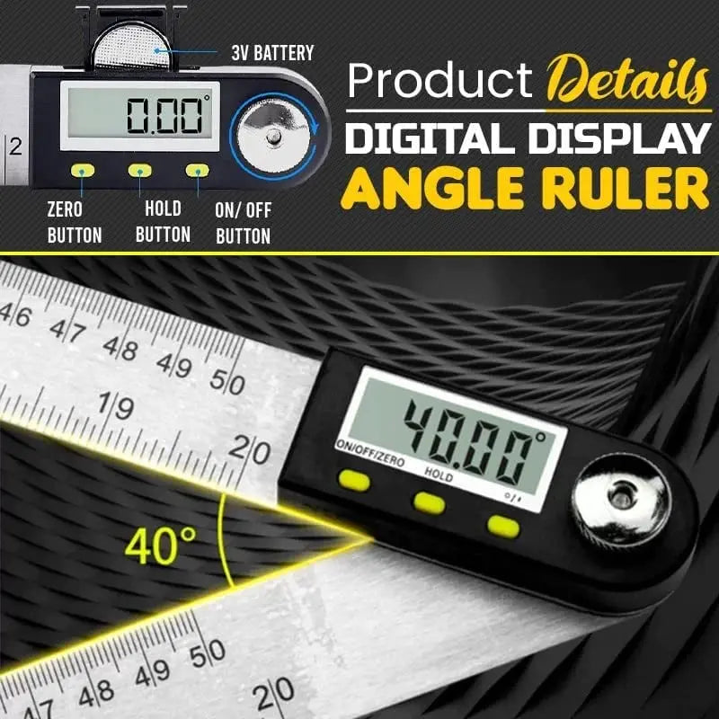 BowLift | Digital angle measuring device with ruler – precisely measure angles & lengths