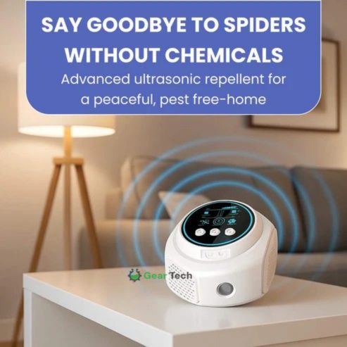 BowLift | Plug-In Ultrasonic Spider Repeller | Chemical-Free. Safe & Silent for Home Coverage