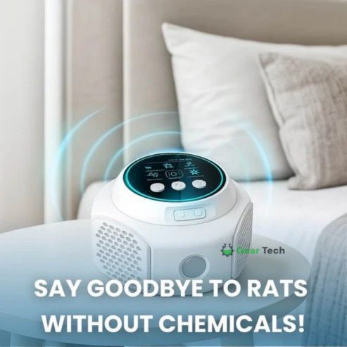 BowLift | Plug-In Ultrasonic Rat Repellent | Chemical-Free. Silent & Covers Up to 3200 sq. ft. for Indoor and Outdoor Use
