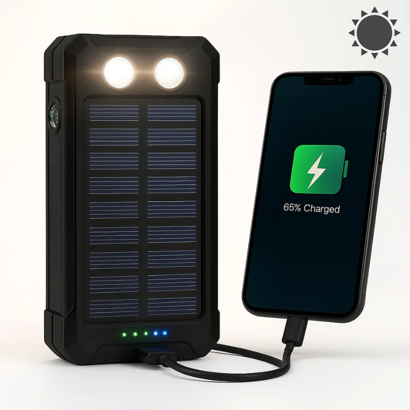 BowLift | 500000mAh Solar Charger Waterproof Power Bank External