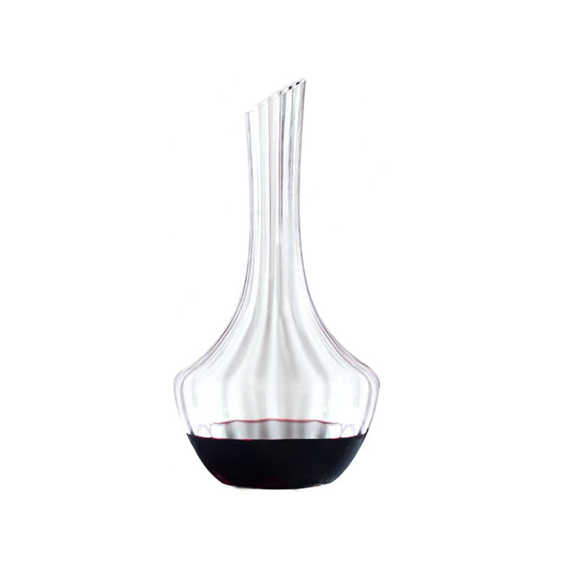 BowLift | European Crystal Red Wine Glass Set Household Large Wine Glass Creative Grape Decanter Glass Goblet Red Wine Glass * 4 + Decanter * 1 [Five-Piece Set]