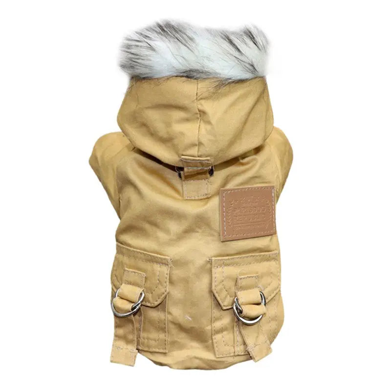 BowLift | Dog jacket with fur trim hood - Dog and cat clothing