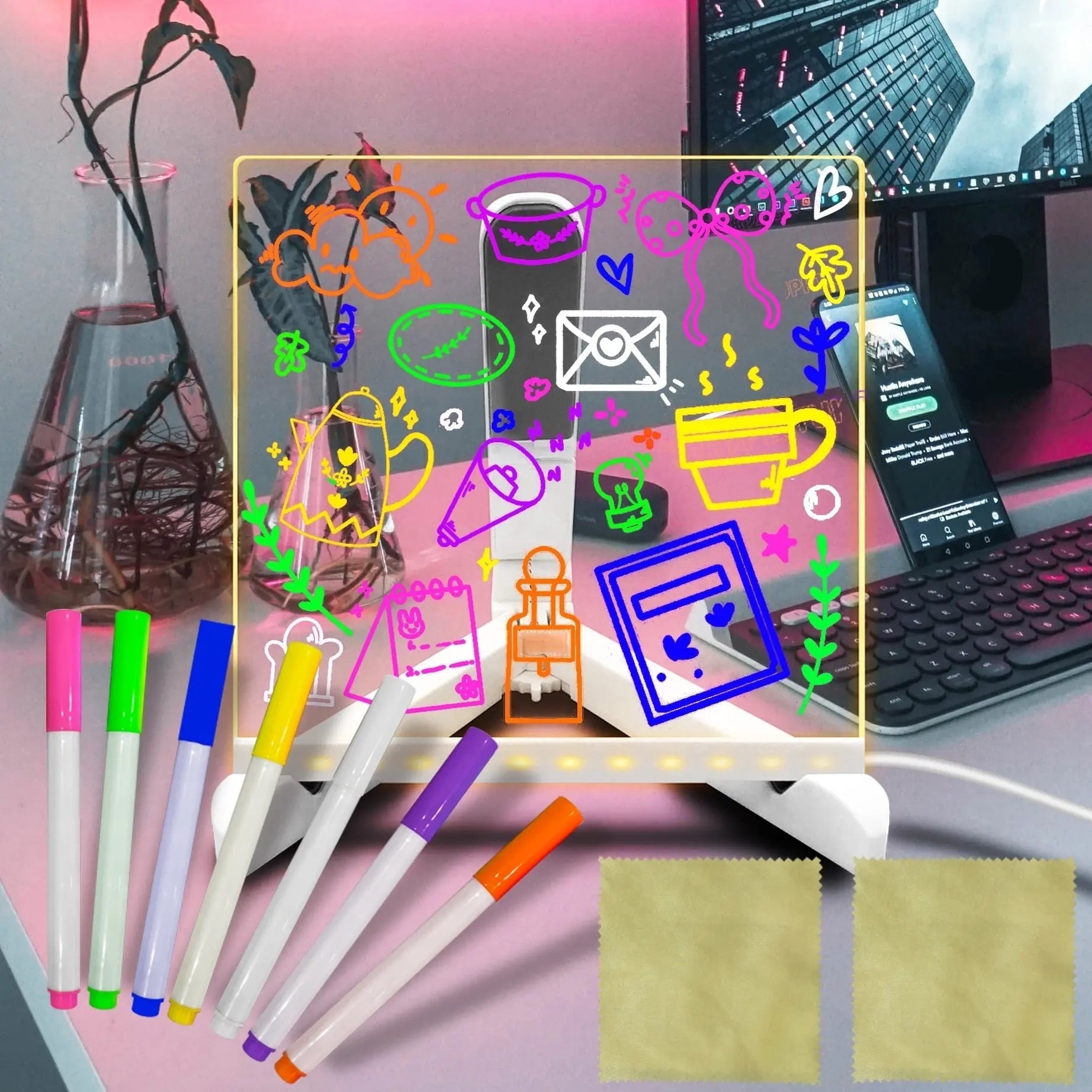 BowLift | DoodleGlow LED Drawing Board – Illuminated Artworks for Children