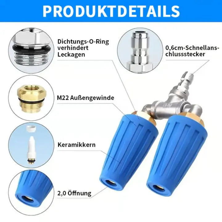 BowLift | Double Turbo Nozzle – Maximum Cleaning Performance for High-Pressure Cleaners