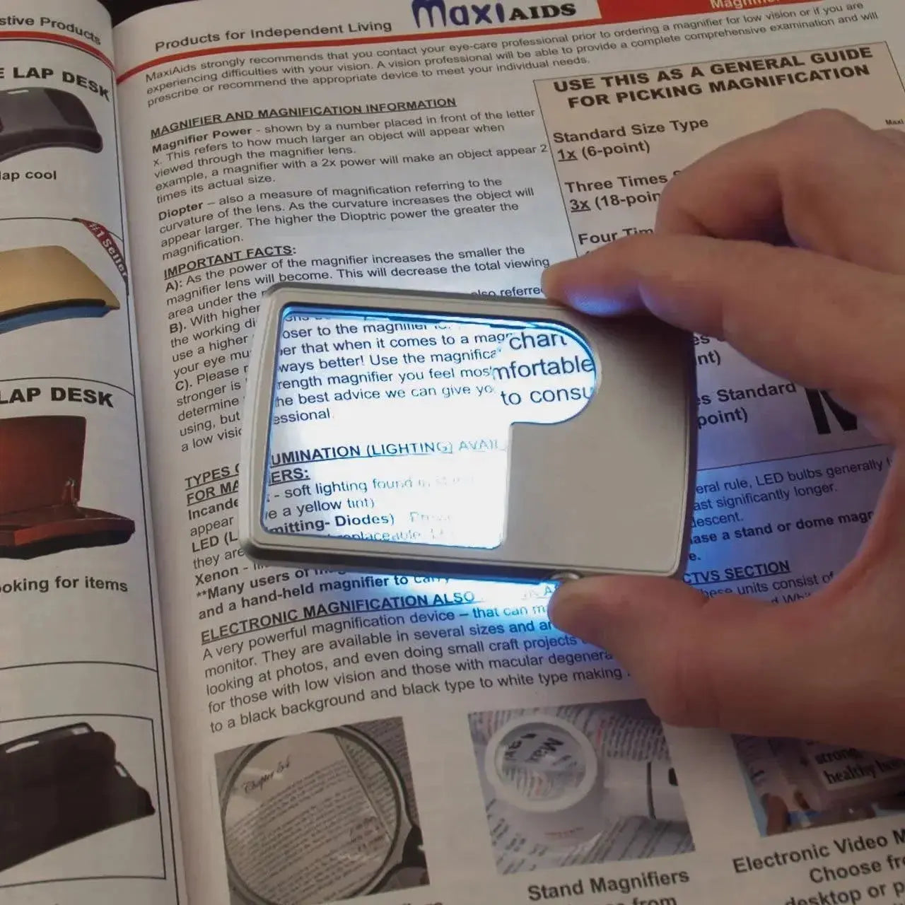 BowLift | Double Lens Magnifier with LED Lighting – Compact and Pocket-Friendly