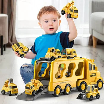 BowLift | Double-Decker Toy Truck with Mini Cars & Music