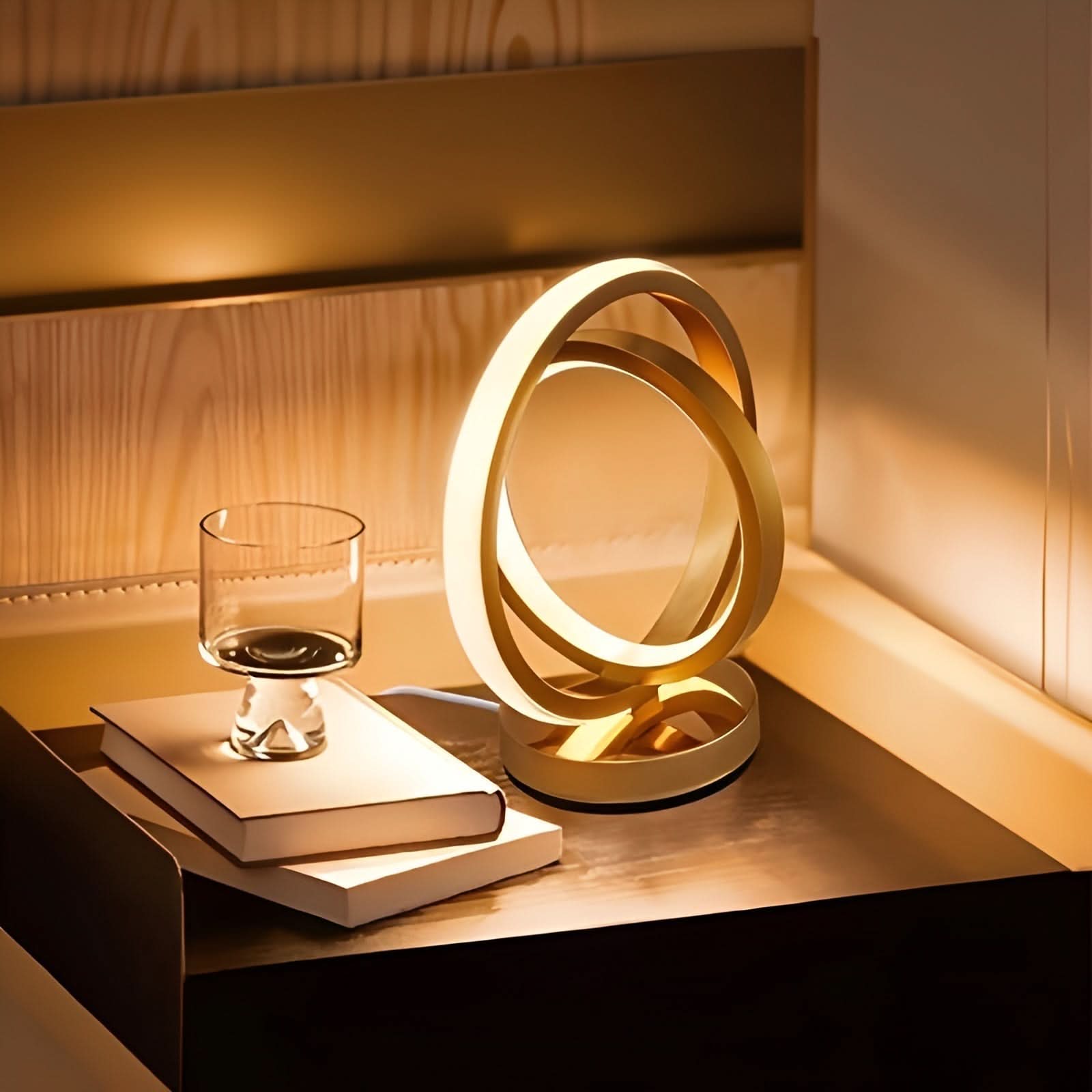 BowLift | Modern Dimmable Table Lamp – Stylish Metal Design with USB Power